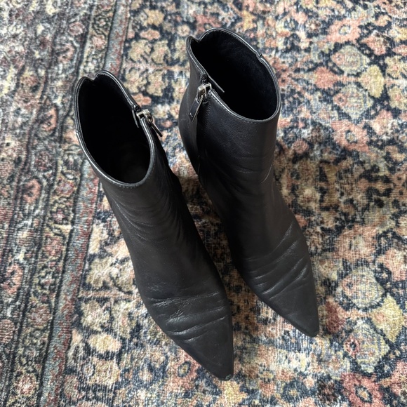 Marc Fisher JARLI POINTY ANKLE BOOTIE - Black Leather - Picture 5 of 5